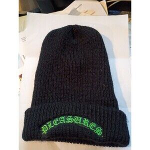 Pleasures Old E Beanie Rare Black/Green New